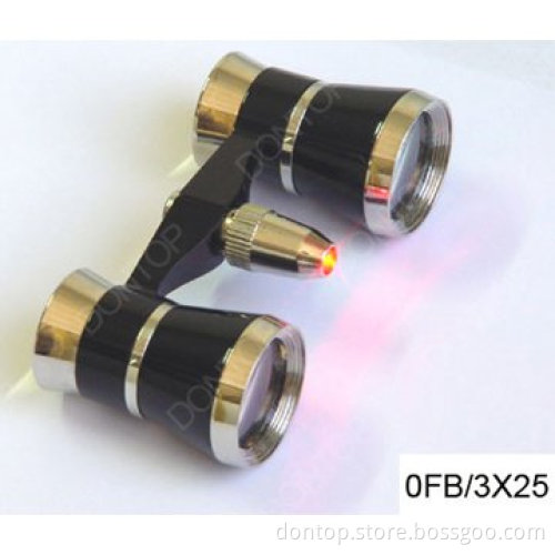 Brass Opera Theater Binocular 3X25 Binocular Glass Coated Black (0FB/3X25)